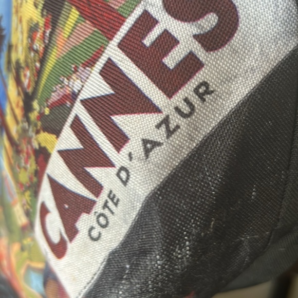 Lancôme Cosmetics Parisian Poster Cannes Tote Vintage - Picture 9 of 9